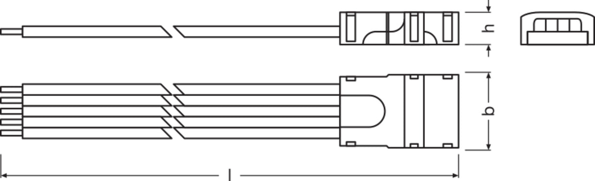 Ledvance Conectores Tiras LED RGBW -CP/P5/500 Pack 2