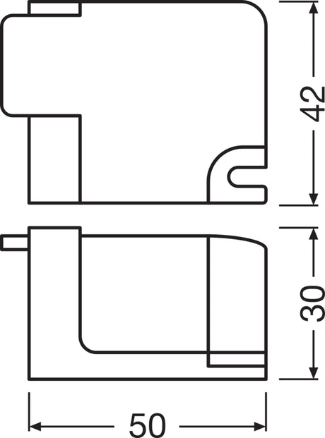 LEDVANCE Sujetacables Driver LED EC Performance DR AY DALI-PFM-26/44-CLAMP DUO (Pack 2)