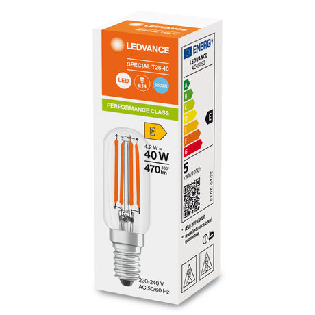 Ledvance/Osram Bombilla LED "Special" E14 4,2W 470Lm 2700K 300º IP20