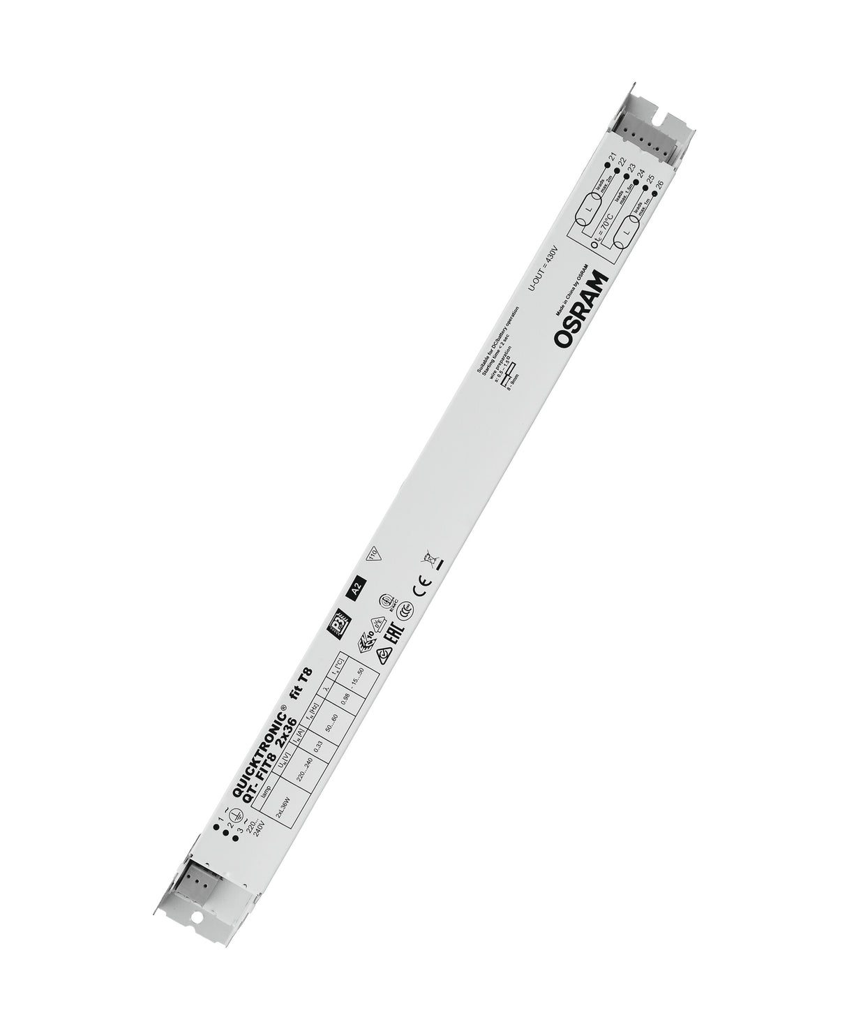 Ledvance/Osram QuickTronic QT FIT 8 QT-FIT8 2X36/220-240