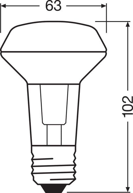 Ledvance/Osram Bombilla LED Spot E27 2,6W 210Lm 2700K 36º IP20