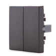 Tecla Partida PANASONIC NOVELLA para Interruptor/Conmutador Doble,  Color Fume (compatible Mecanismo KARRE)