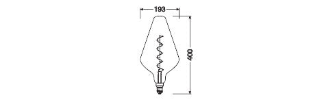 Ledvance/Osram Bombilla LED "Classic" E27 4W 140Lm 1800K 300º IP20 Regulable