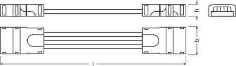 Ledvance Conectores Tiras LED RGB -CSW/P4/50 Pack 2