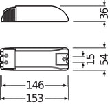 Ledvance/Osram  Transformador Halotronic HTM 150/230-240