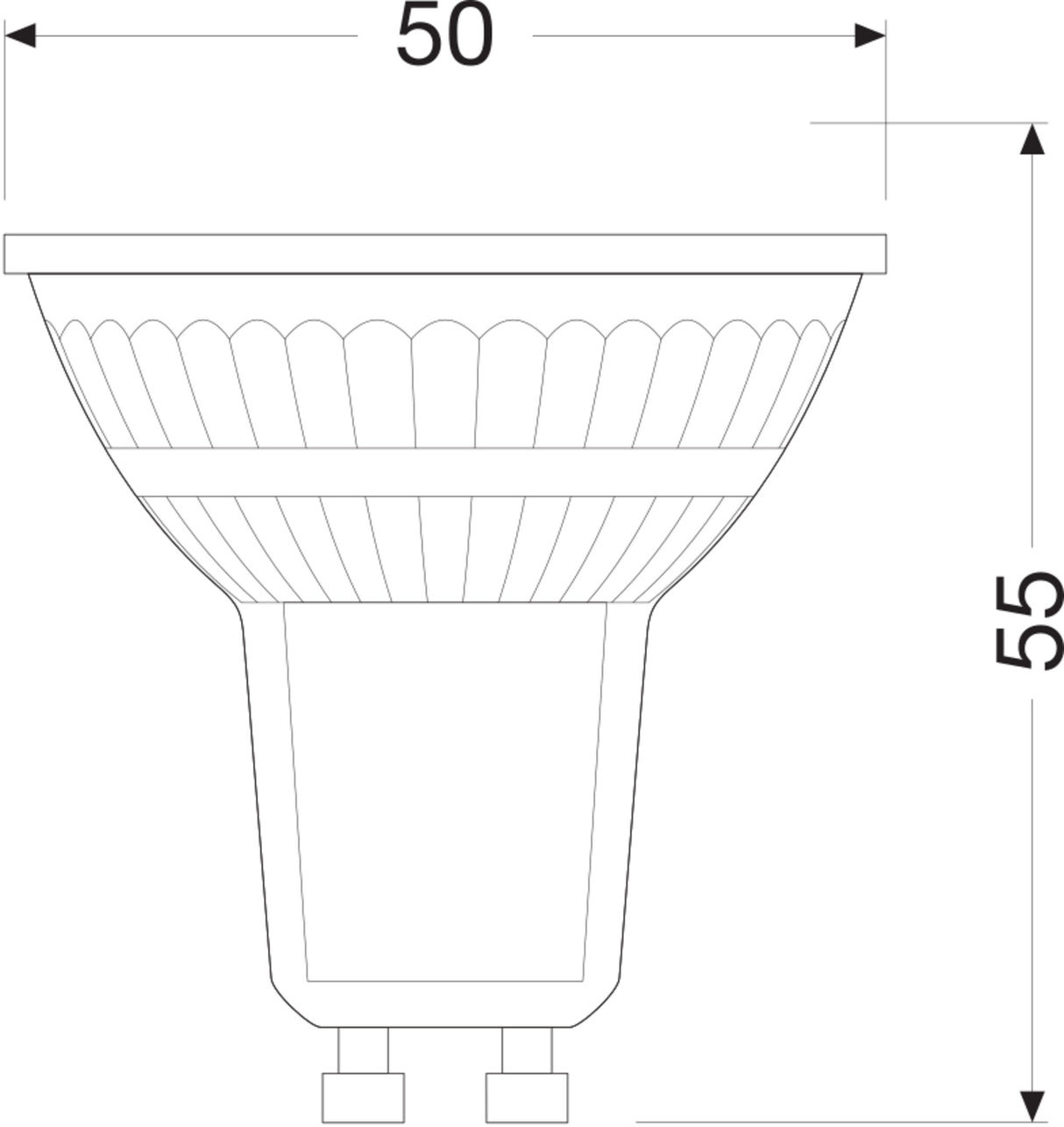 Ledvance/Osram Bombilla LED Spot GU10 2W 360Lm 2700K 36º IP20