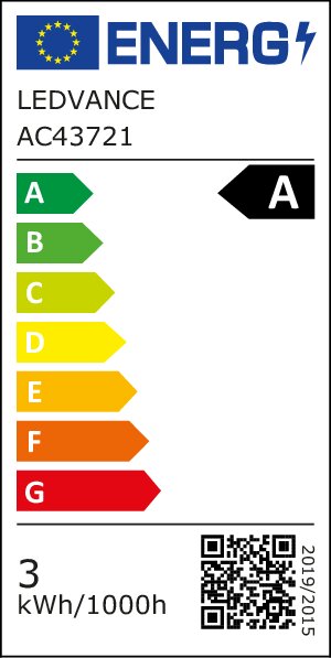 Ledvance/Osram Bombilla LED "Classic" E27 2,5W 525Lm 3000K 300º IP20