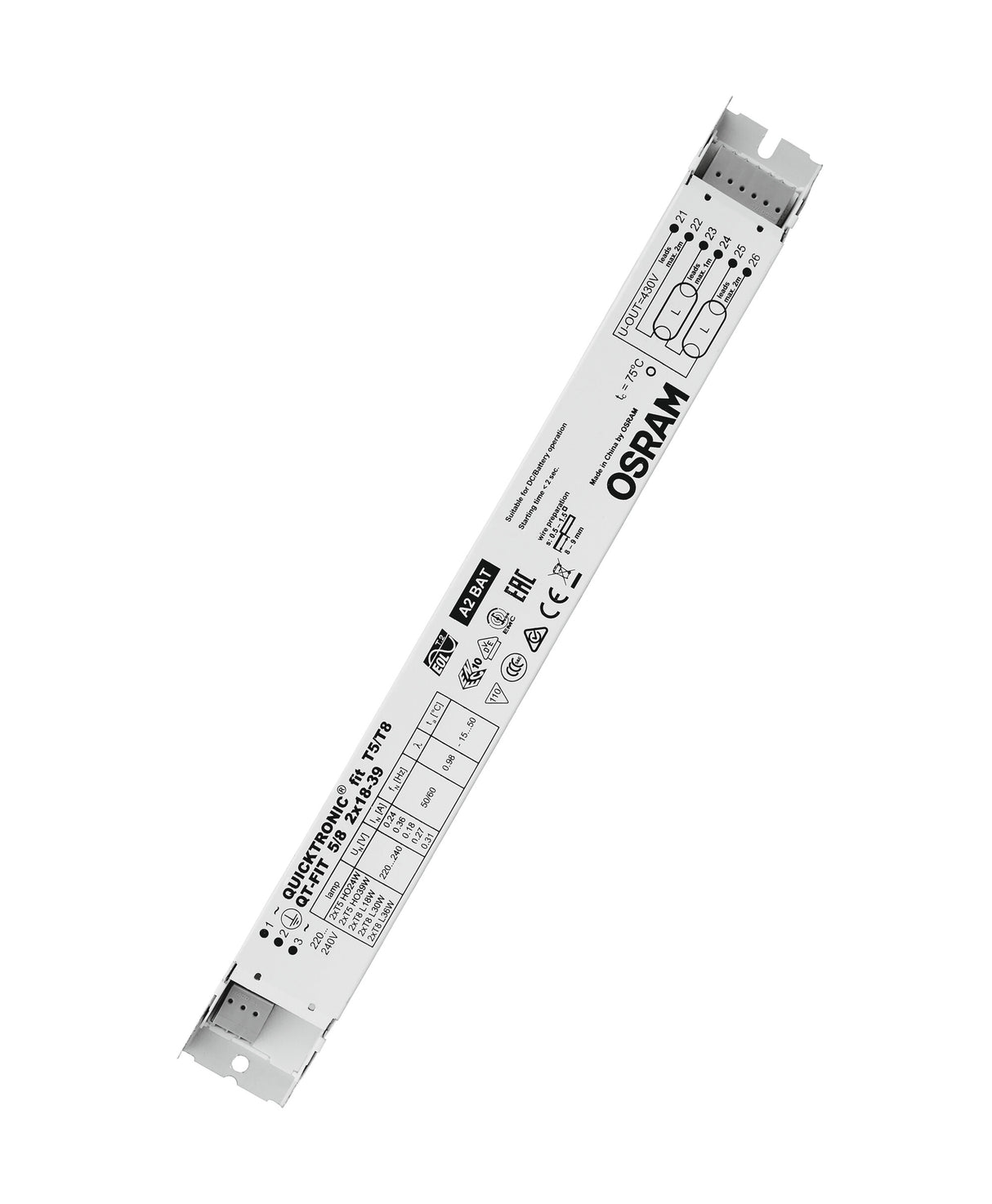 Ledvance/Osram QuickTronic QT FIT 5/8 QT-FIT 5/8 2X18-39/220-240