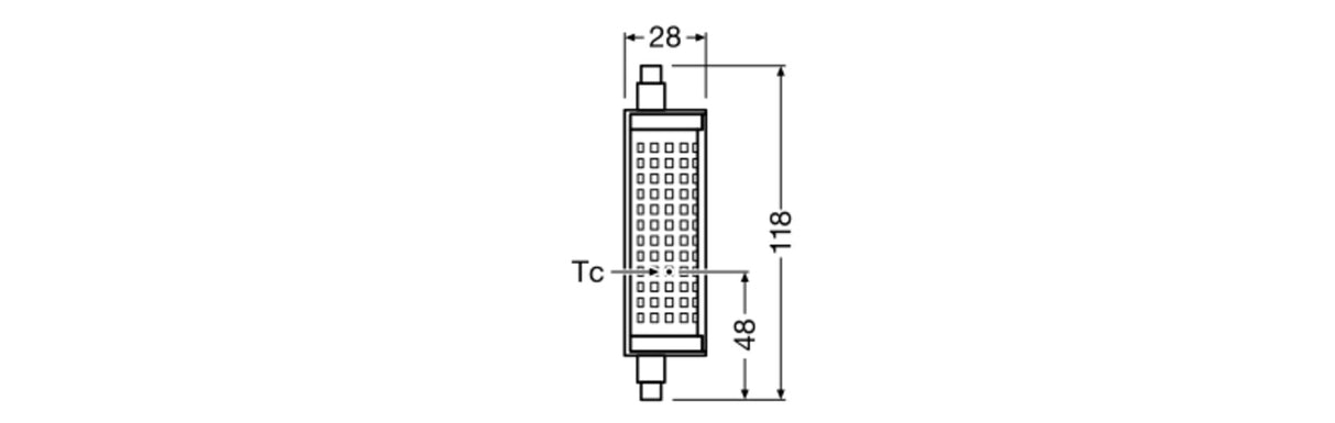 Ledvance/Osram Bombilla LED "Special" R7s 18,2W 2452Lm 2700K 300º IP20