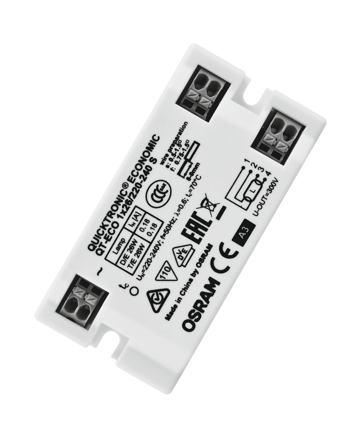 Ledvance/Osram QuickTronic QT ECO QT-ECO 1X26/220-240 S