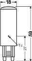 Ledvance/Osram Bombilla LED "Special" G9 4W 470Lm 2700K 320º IP20