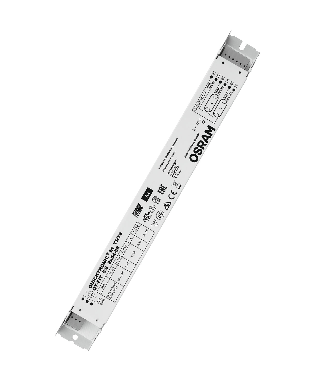 Ledvance/Osram QuickTronic QT FIT 5/8 QT-FIT 5/8 2X54-58/220-240
