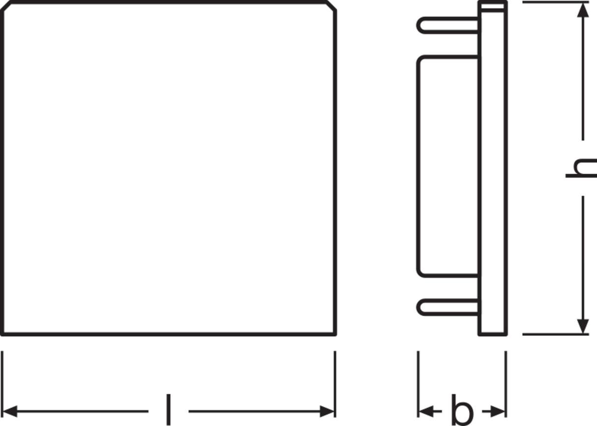 Ledvance Tapón Final Perfíl Ancho Tiras LED -PW03/EC Pack 2
