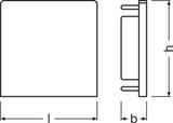 Ledvance Tapón Final Perfíl Ancho Tiras LED -PW03/EC Pack 2