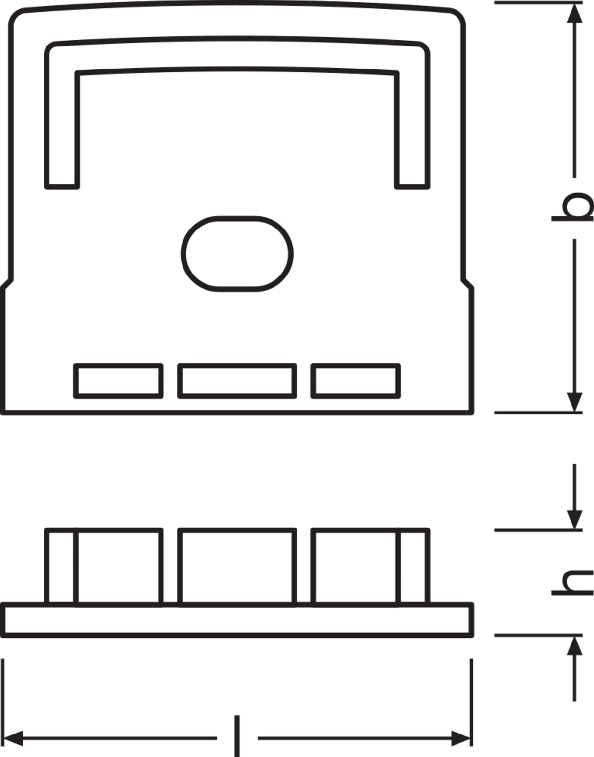 Ledvance Tapón Final Perfíl Ancho Tiras LED -PW01/EC/H Pack 2