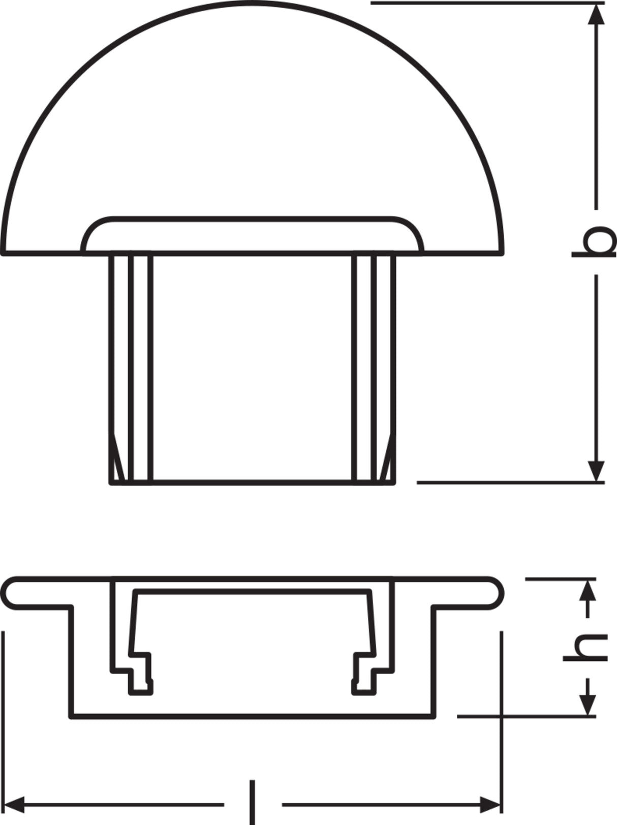 Ledvance Tapón Final Perfíl Plano Tiras LED -PF01/EC Pack 2