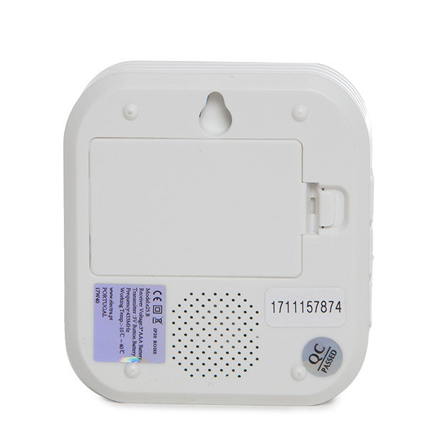 Kit   Timbre   Inalámbrico   con   1   Pulsador   IP55, Distancia    150M,    58    Melodías - Blanco