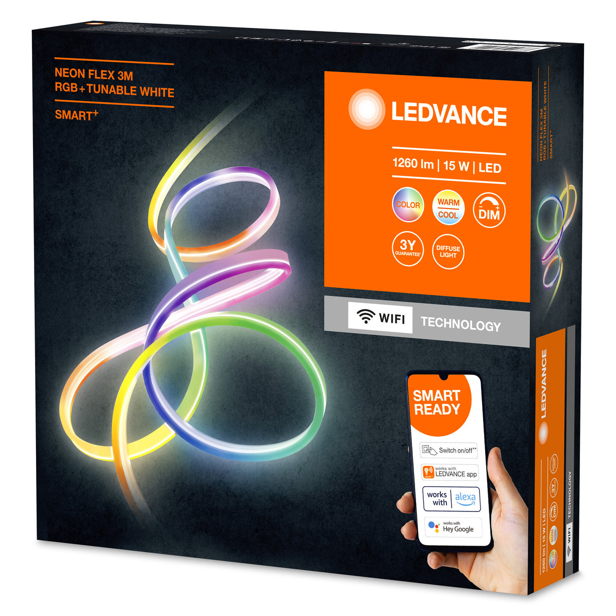 Tira LED Ledvance "Smart"   15W 520Lm 2700…6500K 110º IP44 Regulable