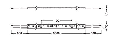 Tira de LEDs Ledvance EC Value LS V-500/827/5/IP66  Regulable