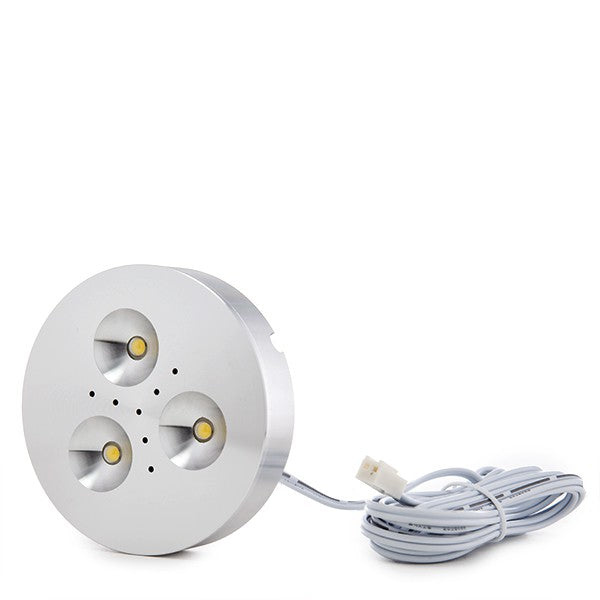 Mini Plafón de LEDs de Superfice para Muebles 3,5W 300Lm 30.000H Cable 2M