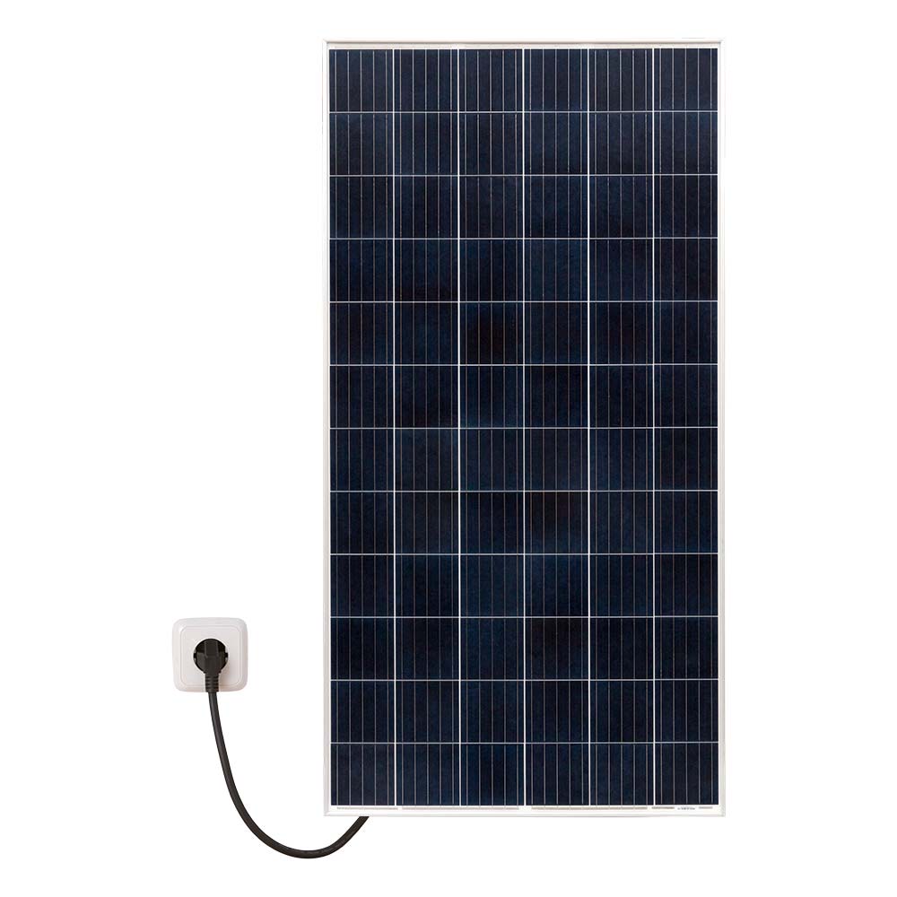 Kit Panel Portable AS SOLAR 330W Tier 1 Policristalino / Microinversor / Enchufe a corriente