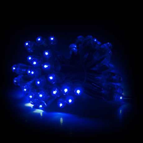 Pixel LED 12mm 0,1W 5V  Epistar (Cadena 50 Unidades) Azul