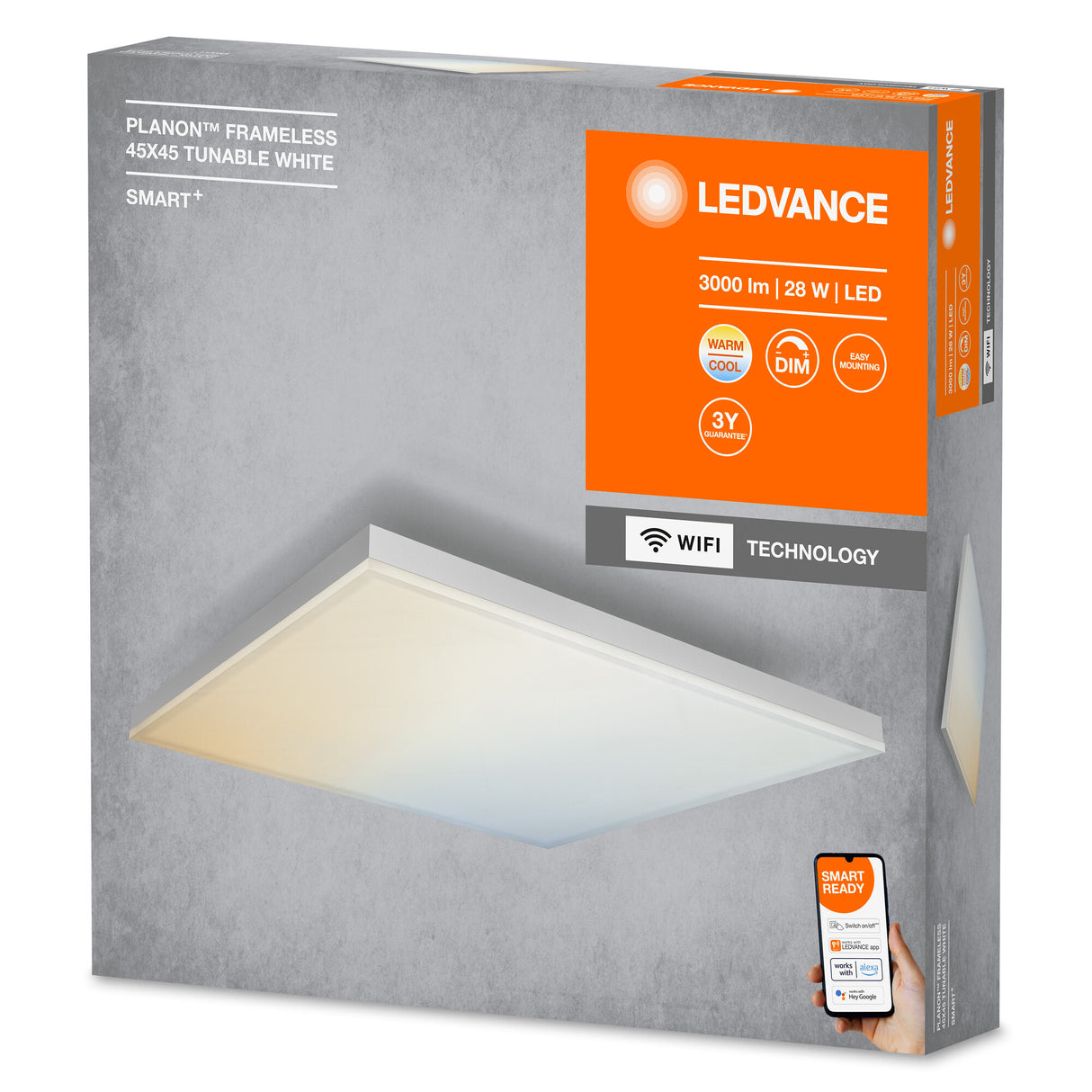 Plafón LED Ledvance  "Smart"   28W 2300Lm 3000…6500K 110º IP20 Regulable