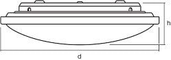 Plafón LED Ledvance    15W 1000Lm 2700/4000/6500K 120º IP20