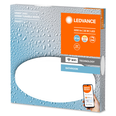 Plafón LED Ledvance "Smart"   25W 1900Lm 3000…6500K 110º IP44 Regulable