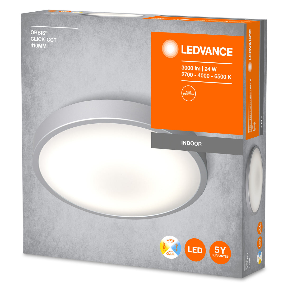 Plafón LED Ledvance    24W 1800Lm 2700/4000/6500K 120º IP20