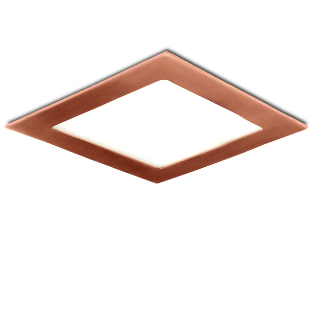 Placa de LEDs Cuadrada 225X225Mm 18W 1300Lm 50.000H Bronce