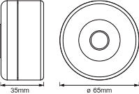 Plafón LED LEDVANCE 0,45W 32Lm 4000K 120 °  Regulable IP20