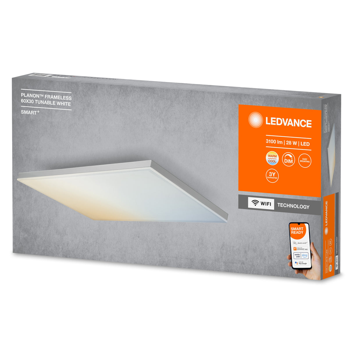 Plafón LED Ledvance  "Smart"   28W 2100Lm 3000…6500K 110º IP20 Regulable