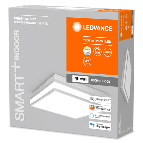 Plafón LED Ledvance "Smart"   26W 1400Lm 3000…6500K 110º IP20 Regulable