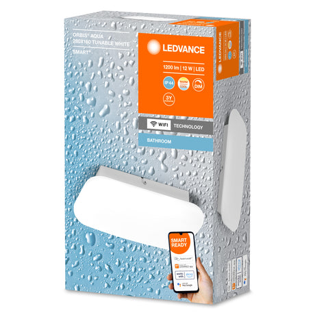 Plafón LED Ledvance "Smart"   12W 1000Lm 3000…6500K 110º IP44 Regulable