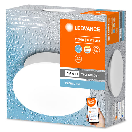 Plafón LED Ledvance "Smart"   12W 850Lm 3000…6500K 110º IP44 Regulable