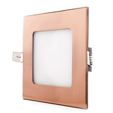 Placa de LEDs Cuadrada 120x120 mm 6W 480Lm 50.000H Bronce