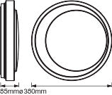 Plafón LED Ledvance "Smart"   26W 2400Lm 3000…6500K 154º IP20 Regulable