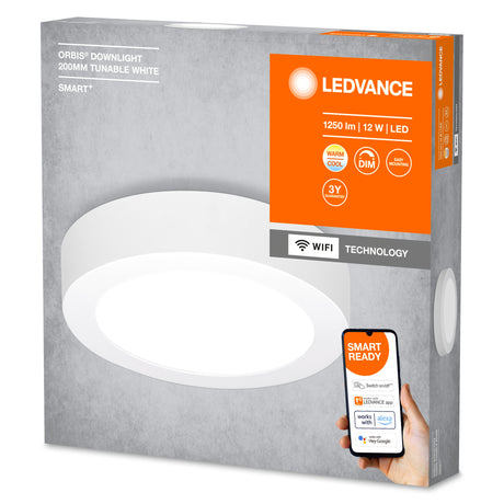 Plafón LED Ledvance "Smart"   12W 900Lm 3000…6500K 110º IP20 Regulable