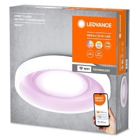 Plafón LED Ledvance "Smart"   32W 3150Lm 2700…6500K 360º IP20 Regulable