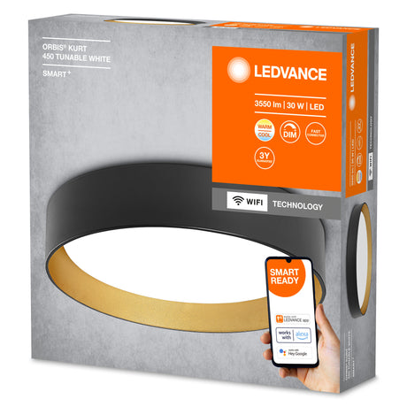 Plafón LED Ledvance "Smart"   30W 1750Lm 2700…6500K 360º IP20 Regulable
