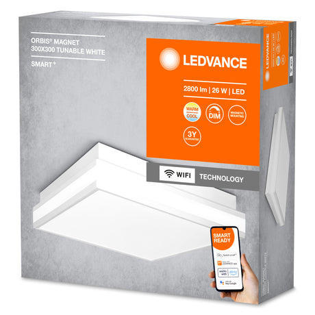 Plafón LED Ledvance "Smart"   26W 2000Lm 3000…6500K 110º IP20 Regulable