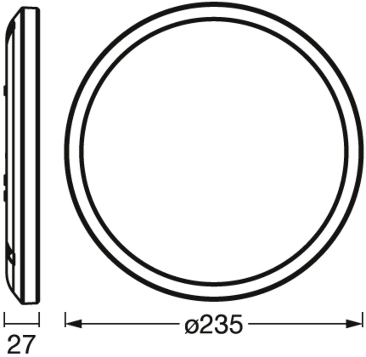 Plafón LED Ledvance "Smart"   19W 1070Lm 2700…6500K 110º IP20 Regulable