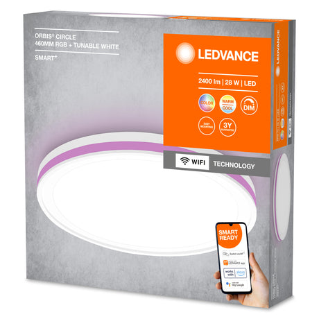 Plafón LED Ledvance "Smart"   28W 900Lm 3000…6500K 110º IP20 Regulable