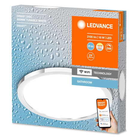 Plafón LED Ledvance "Smart"   18W 1400Lm 3000…6500K 110º IP44 Regulable