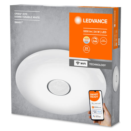 Plafón LED Ledvance "Smart"   34W 3200Lm 3000…6500K 126º IP20 Regulable