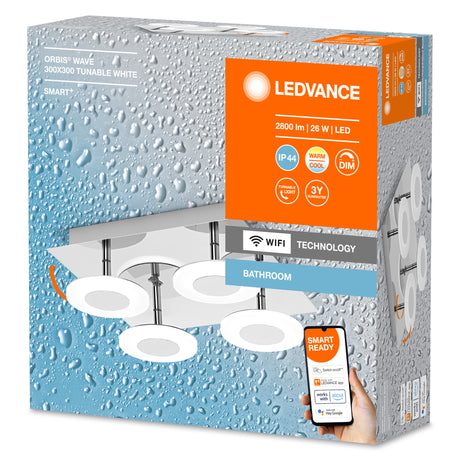 Plafón LED Ledvance "Smart"   26W 1500Lm 3000…6500K 110º IP44 Regulable