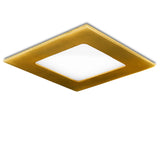 Placa de LEDs Cuadrada 120X120 Mm 6W 480Lm 50.000H Dorado