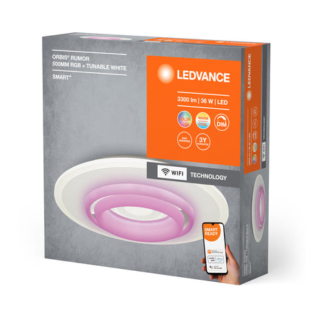 Plafón LED Ledvance "Smart"   32W 2600Lm 2700…6500K 110º IP20 Regulable