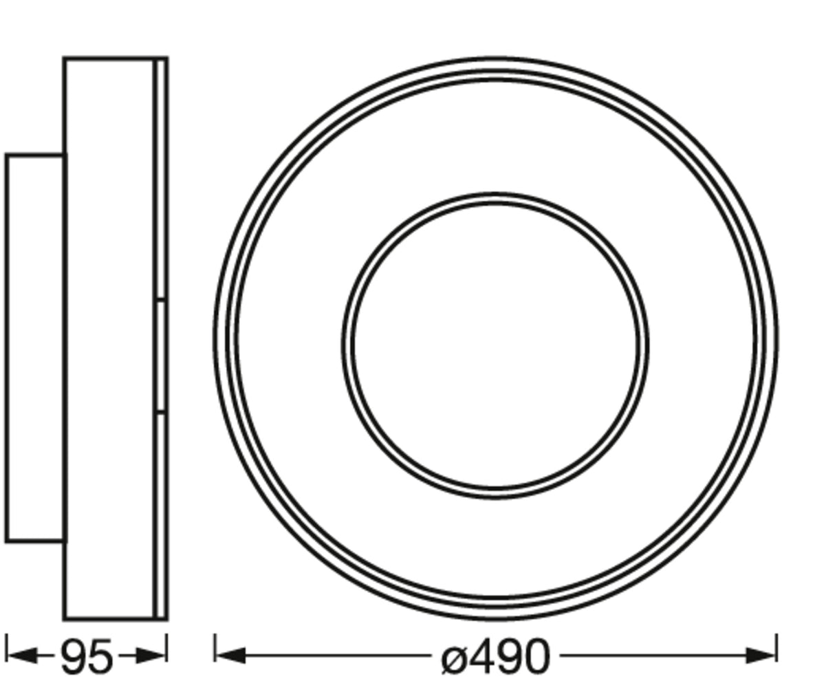 Plafón LED Ledvance "Smart"   32W 3150Lm 2700…6500K 360º IP20 Regulable